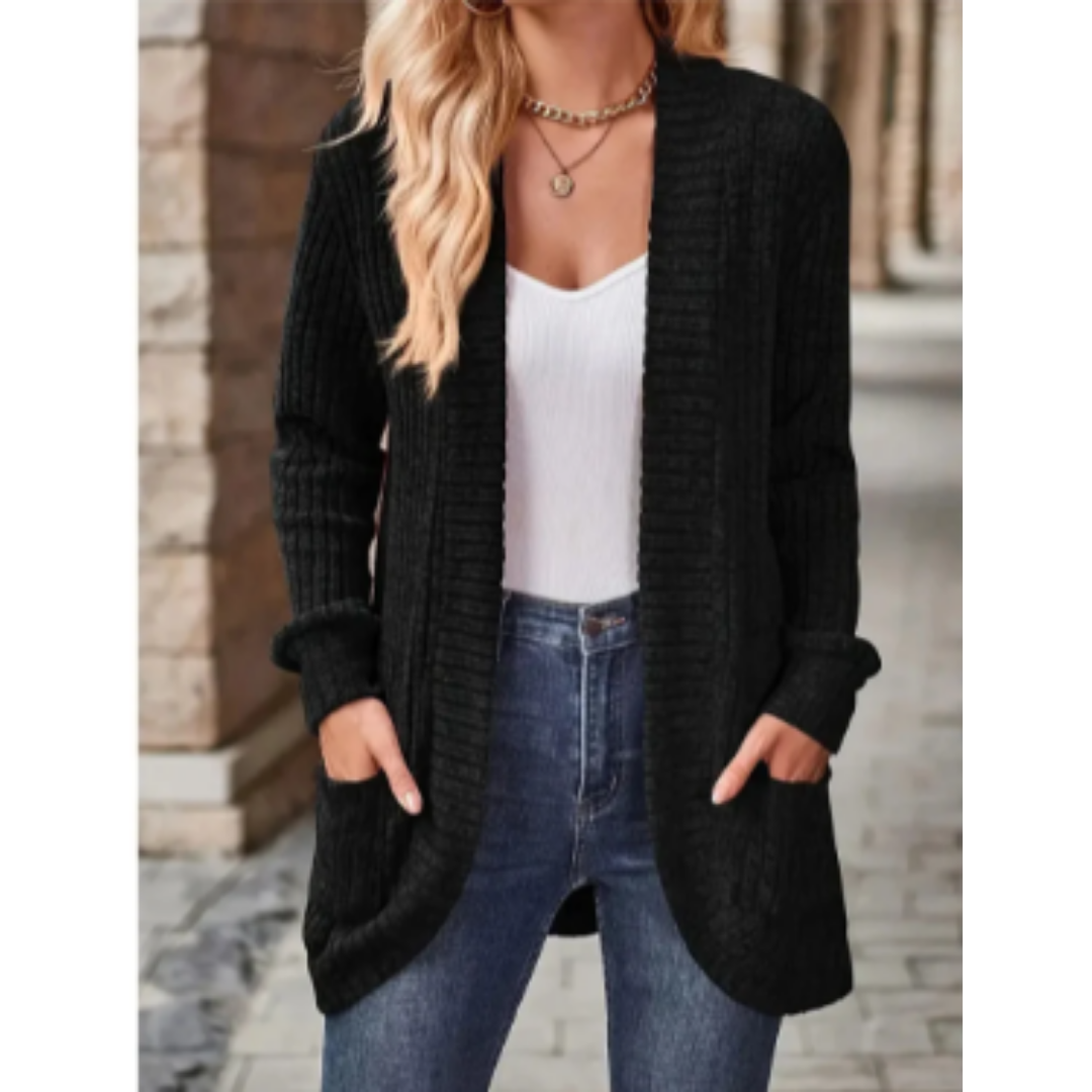 Yoonah | Casual Warm Long Knitted Cardigan For Women