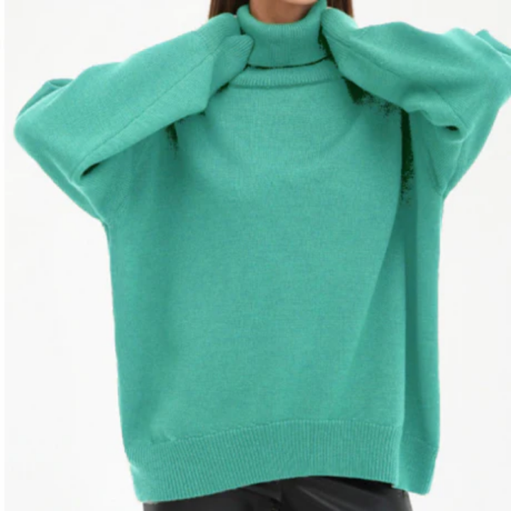 Magana | Oversized Winter Warm Turtle Neck Sweater For Women