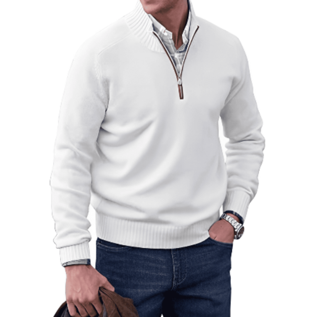 Varys | Casual Warm Half Zip Knitted Sweater For Men