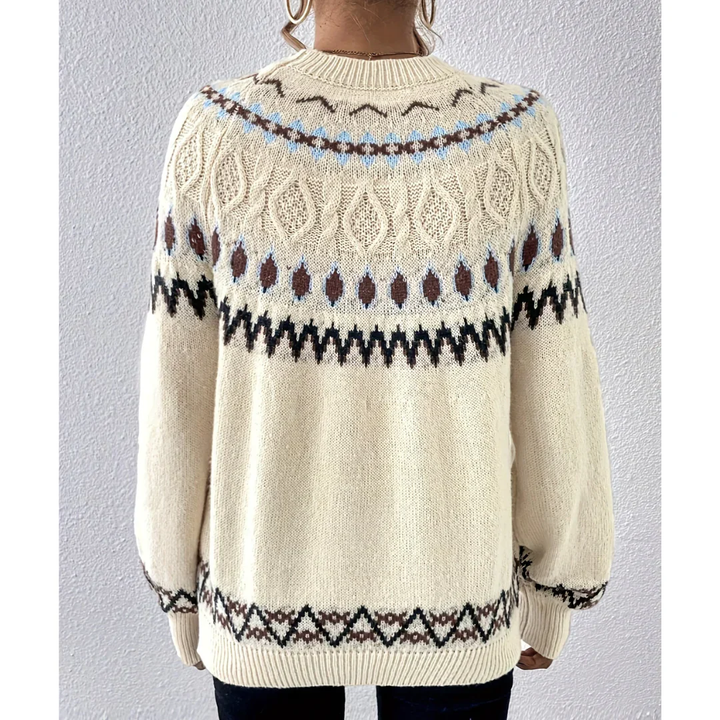 Erynn | Stylish Boho Print Knitted Sweater For Women