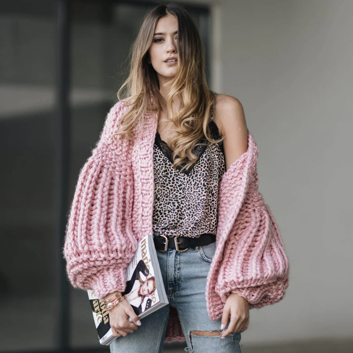 Monica | Stylish Warm Oversized Knitted Cardigans For Women