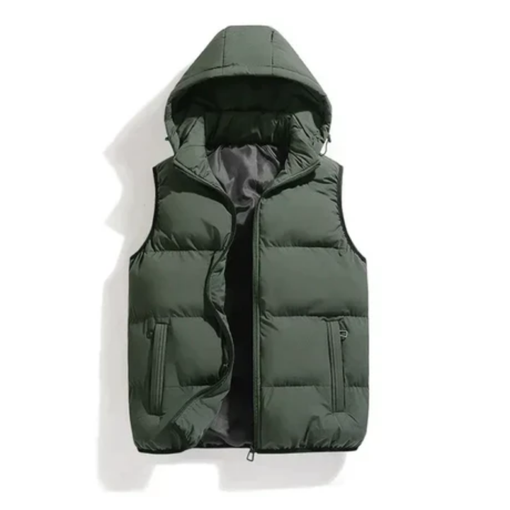 Moytoy | Winter Warm Thick Hooded Puffer Vest For Men