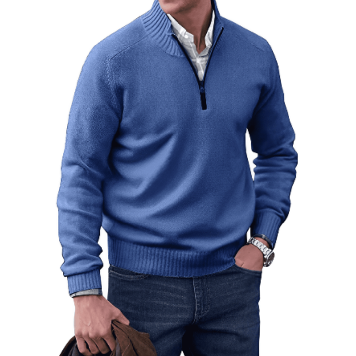 Varys | Casual Warm Half Zip Knitted Sweater For Men