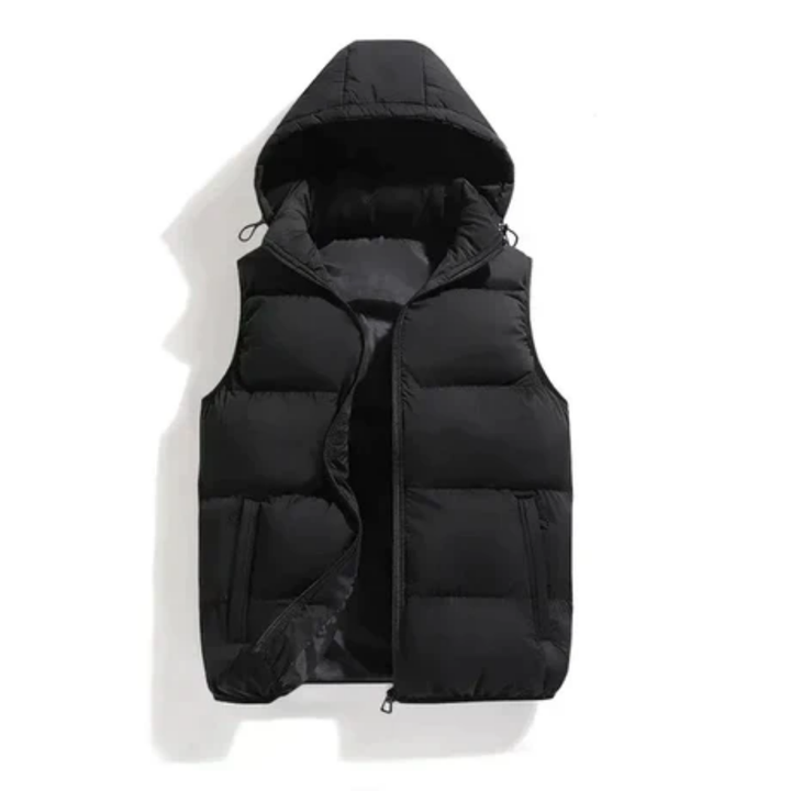 Moytoy | Winter Warm Thick Hooded Puffer Vest For Men