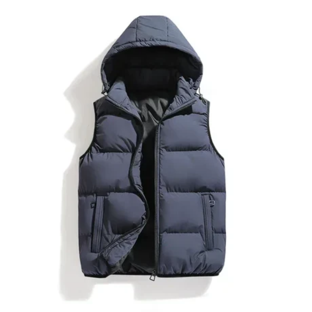 Moytoy | Winter Warm Thick Hooded Puffer Vest For Men