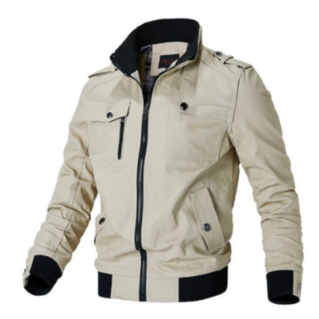 Publio | Casual Outdoor Zip Up Bomber Jacket For Men