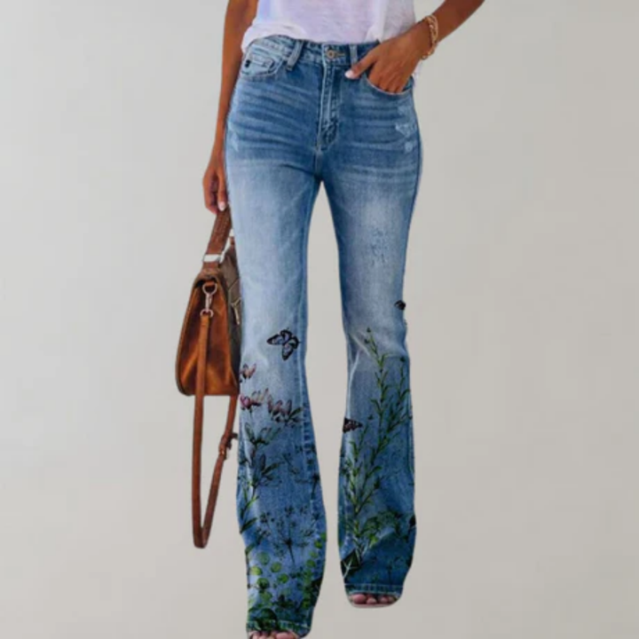 Meredith | Summer Floral Flare Pants For Women