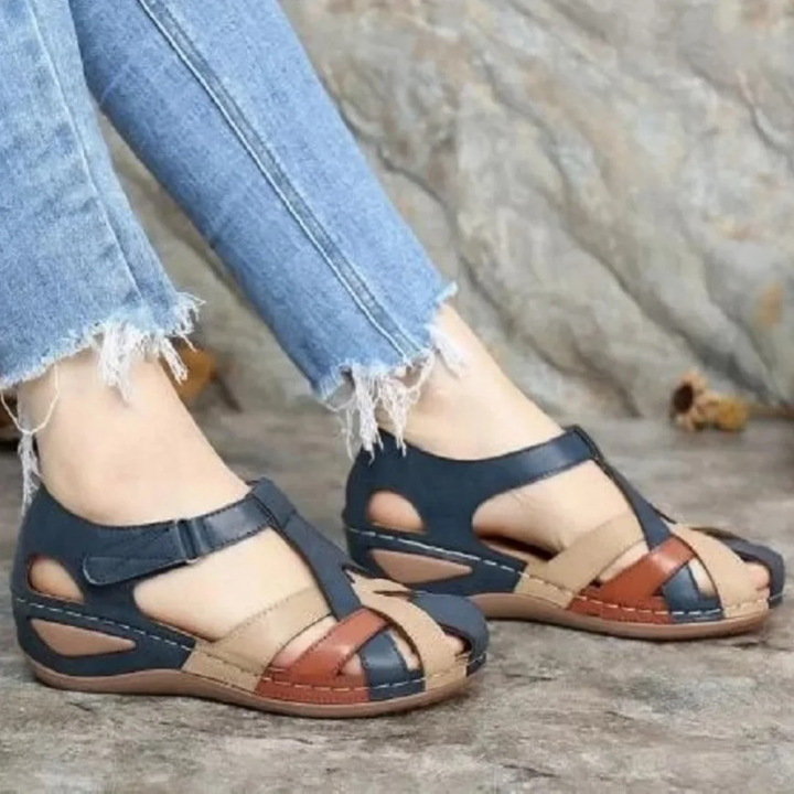 Jilpa | Summer Closed Toe Gladiator Orthopedic Sandals For Women