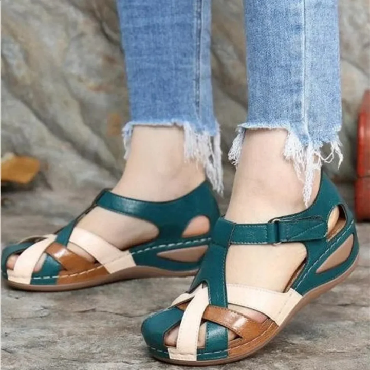 Jilpa | Summer Closed Toe Gladiator Orthopedic Sandals For Women