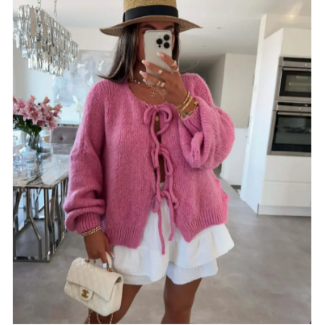 Yzobelle | Stylish Warm Puff Sleeve Knitted Cardigan For Women