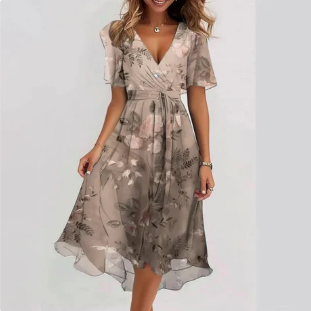 Margaret | Floral Summer Midi Dress For Women