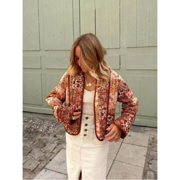 Unita | Warm Vintage Cropped Jacket For Women