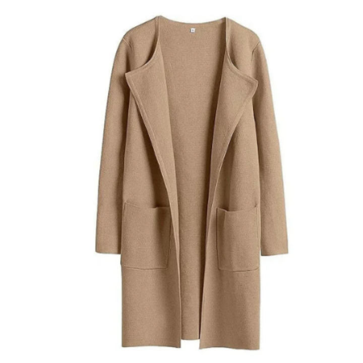 Ubelia | Winter Warm Lapel Collar Long Cardigan For Women