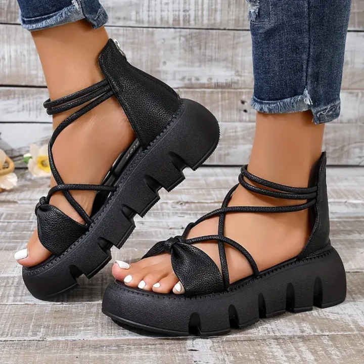 Benilda | Comfortable Platform Strappy Sandals For Women