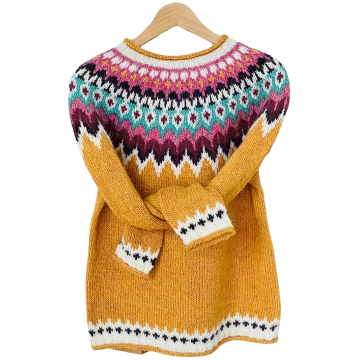 Edytel | Comfortable Warm Printed Knitted Sweater For Women