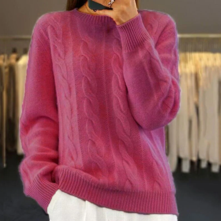 Pipper | Comfortable Winter Warm Cable Knit Sweater For Women