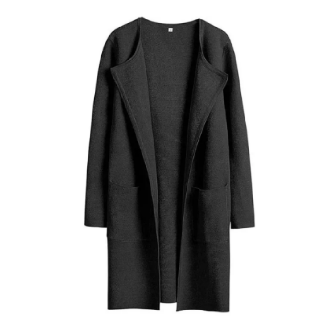 Ubelia | Winter Warm Lapel Collar Long Cardigan For Women