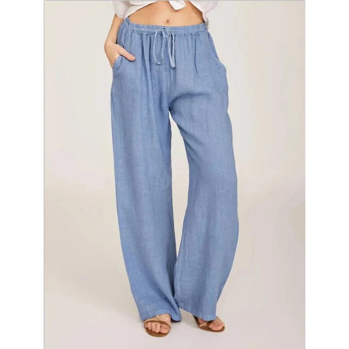 Hua | Summer Beach Straight Cut Pants For Women