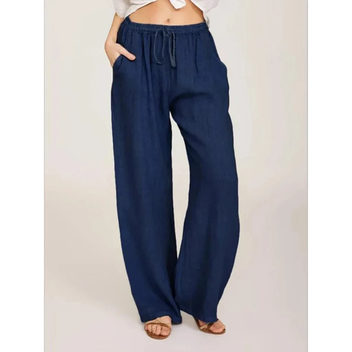 Hua | Summer Beach Straight Cut Pants For Women