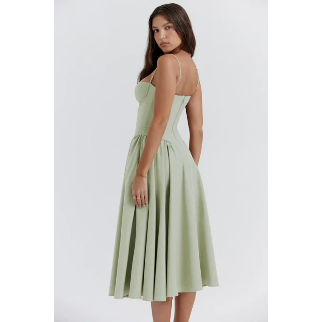 Clementine | Chic Tube Midi Dress For Women