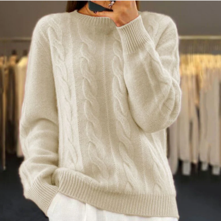 Pipper | Comfortable Winter Warm Cable Knit Sweater For Women