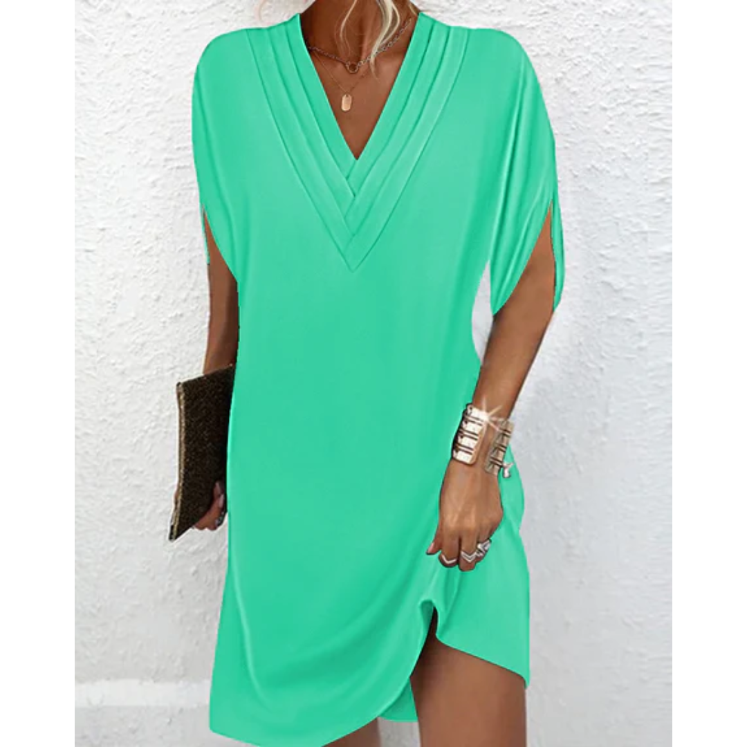 Bel | Chic V Neck Mini Dress For Women