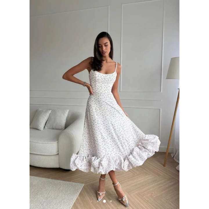 Emory | Elegant Wedding Guest Midi Dress for Women