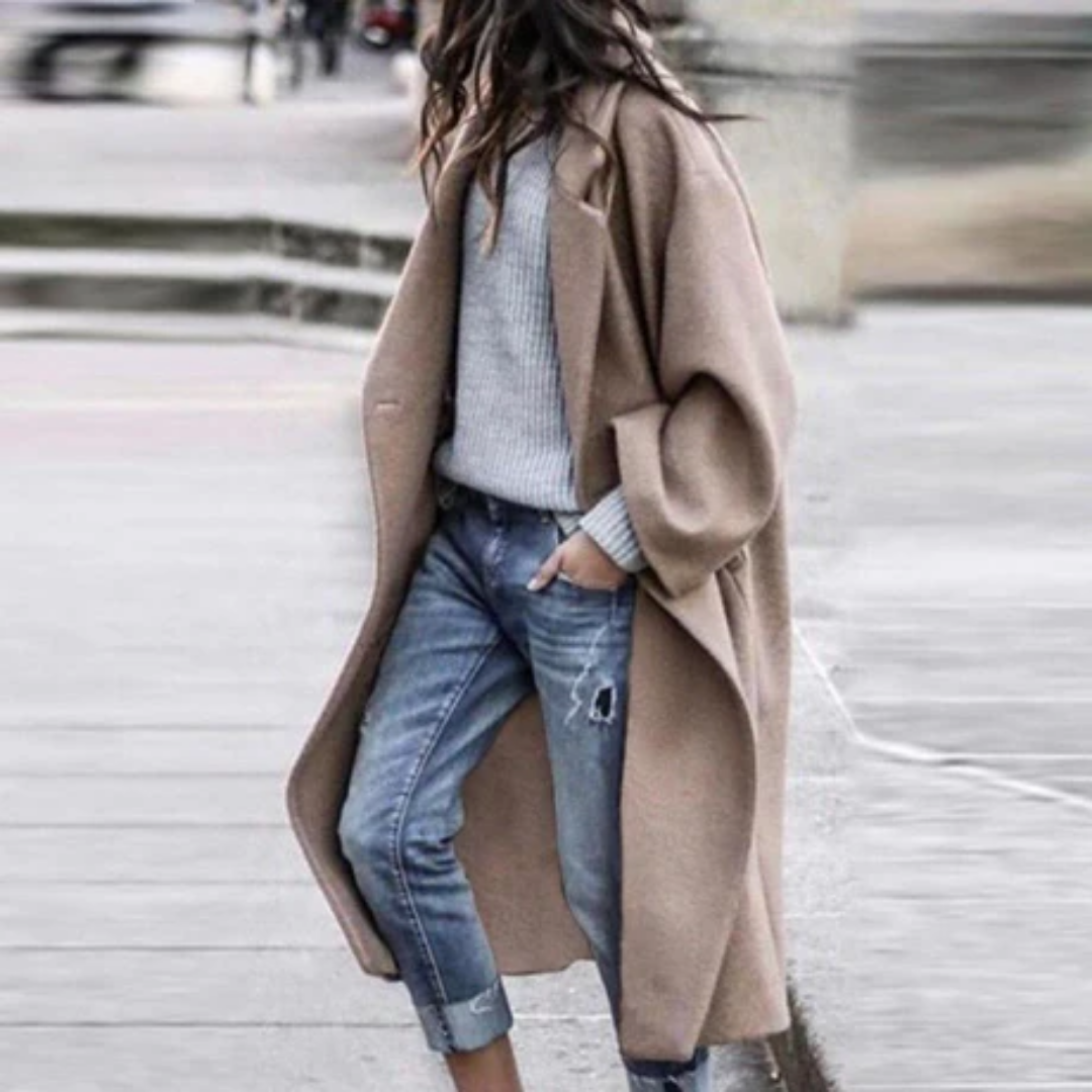 Mayalina | Casual Winter Warm Oversized Long Coat For Women