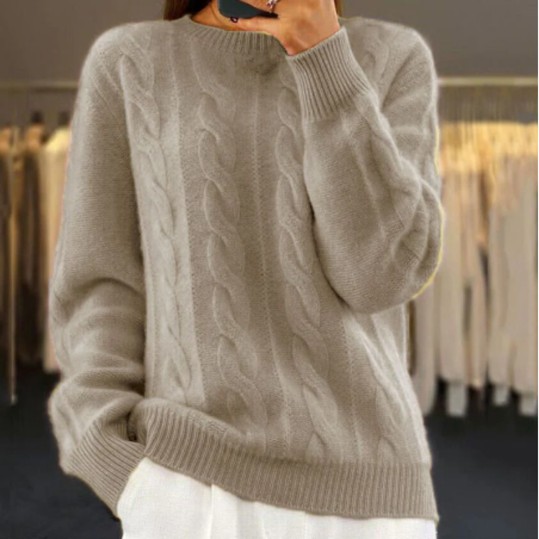 Pipper | Comfortable Winter Warm Cable Knit Sweater For Women