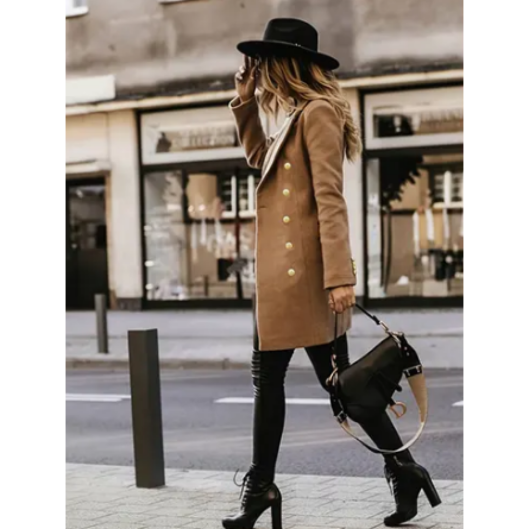 Venera | Casual Work Lapel Collar Coat For Women