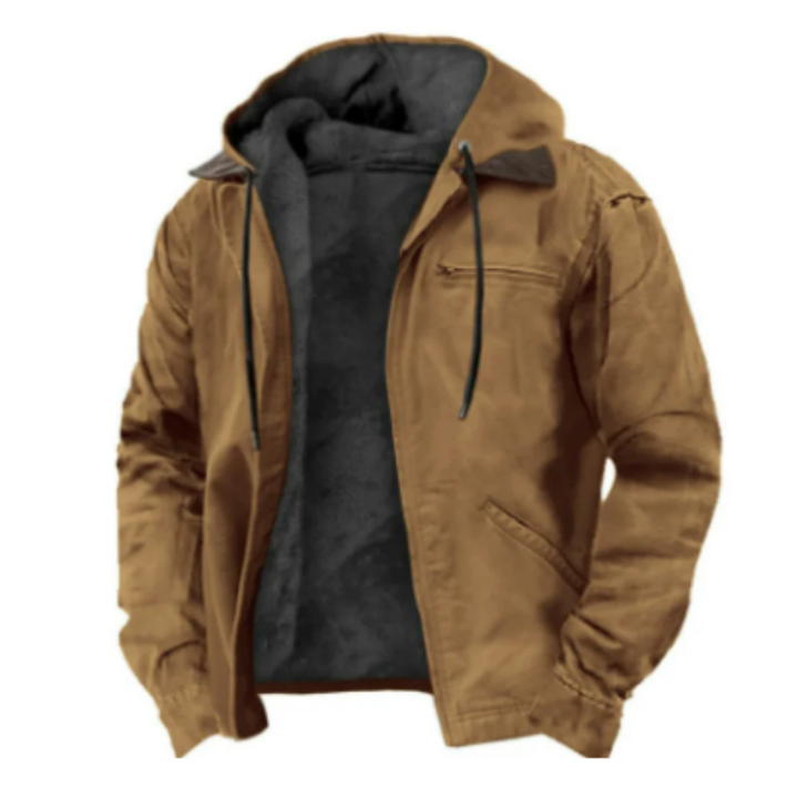 Xian | Stylish Warm Hooded Long Sleeve Jacket For Men