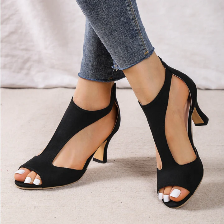 Nathalie | Open Toe Heels For Women