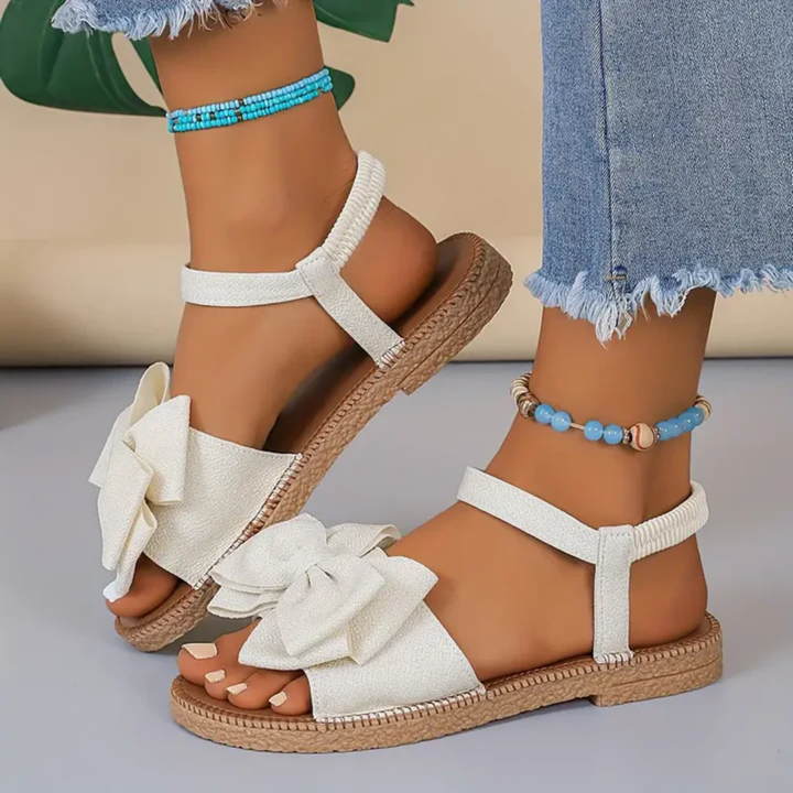 Bellini | Summer Walking Bow Flat Sandals For Women