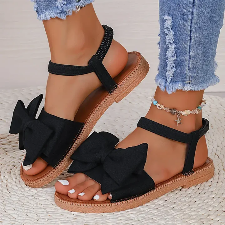 Bellini | Summer Walking Bow Flat Sandals For Women