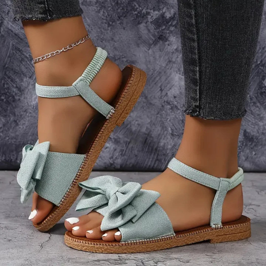 Bellini | Summer Walking Bow Flat Sandals For Women