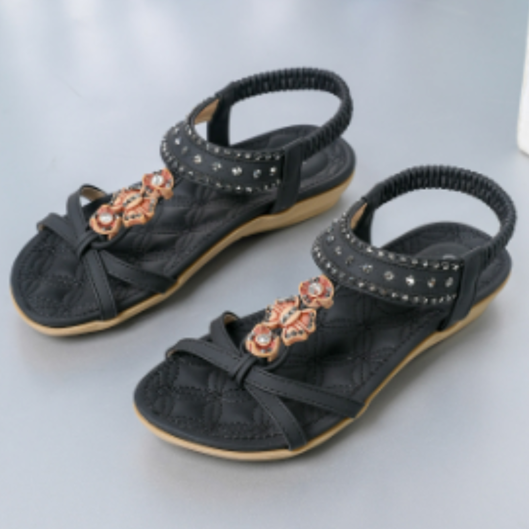 Hugetta | Vintage Boho Sling Back Orthopedic Sandals For Women