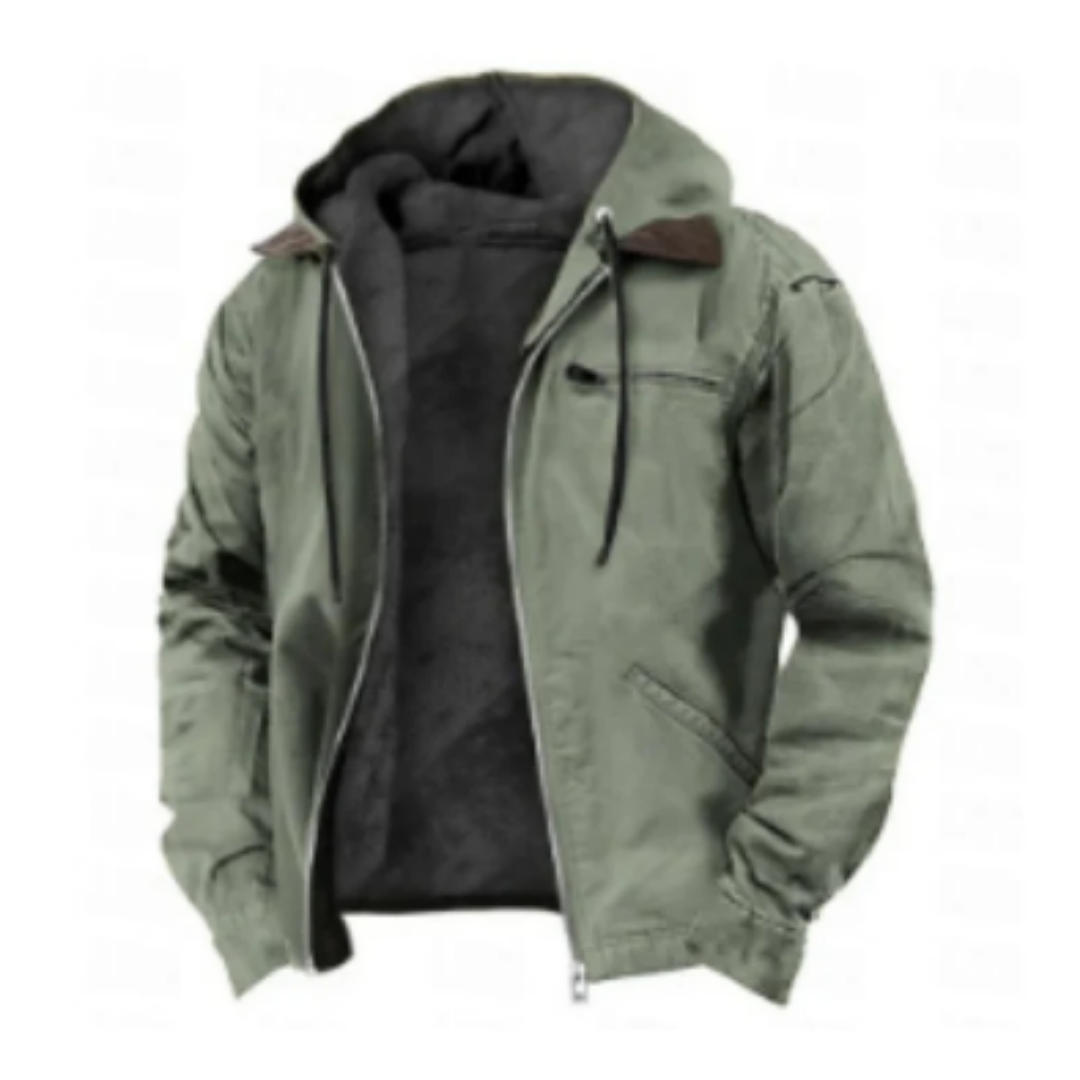 Xian | Stylish Warm Hooded Long Sleeve Jacket For Men