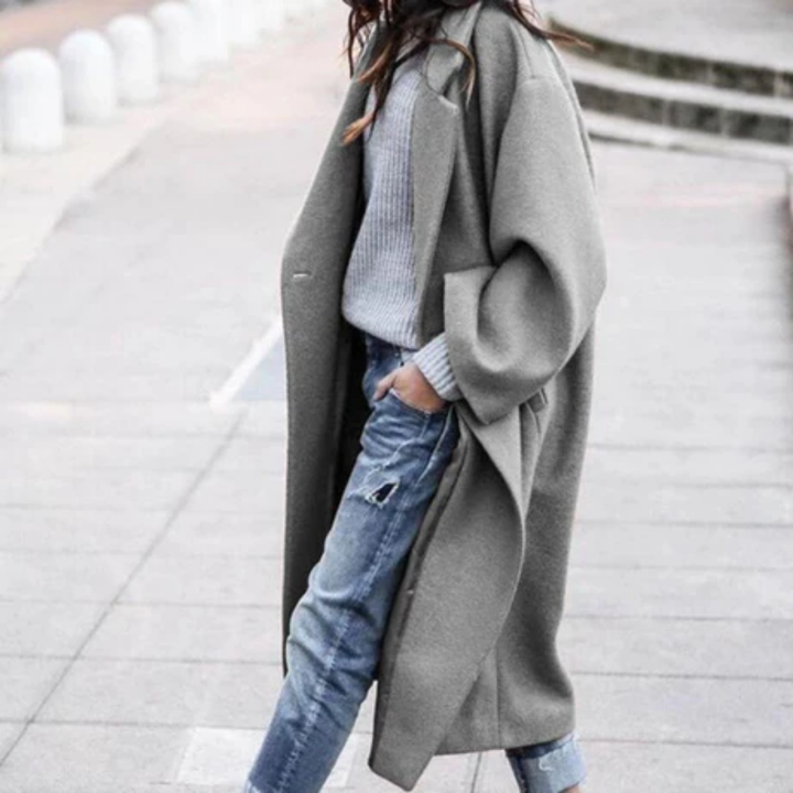 Mayalina | Casual Winter Warm Oversized Long Coat For Women