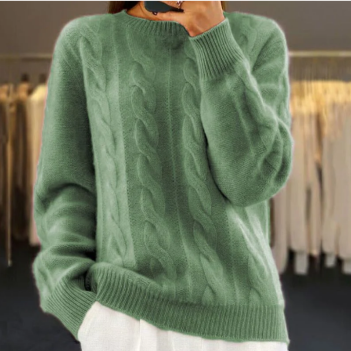 Pipper | Comfortable Winter Warm Cable Knit Sweater For Women