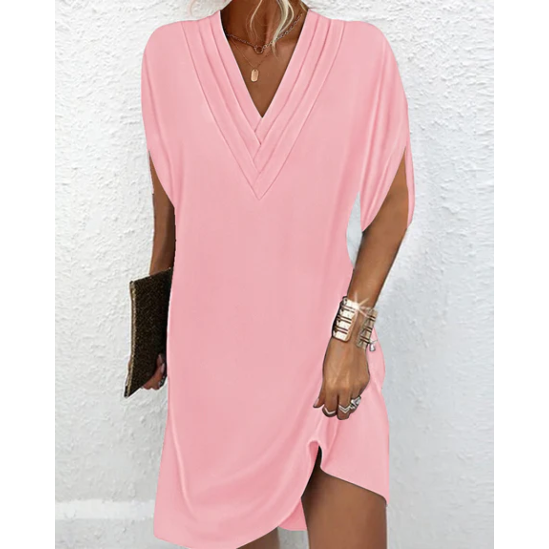 Bel | Chic V Neck Mini Dress For Women