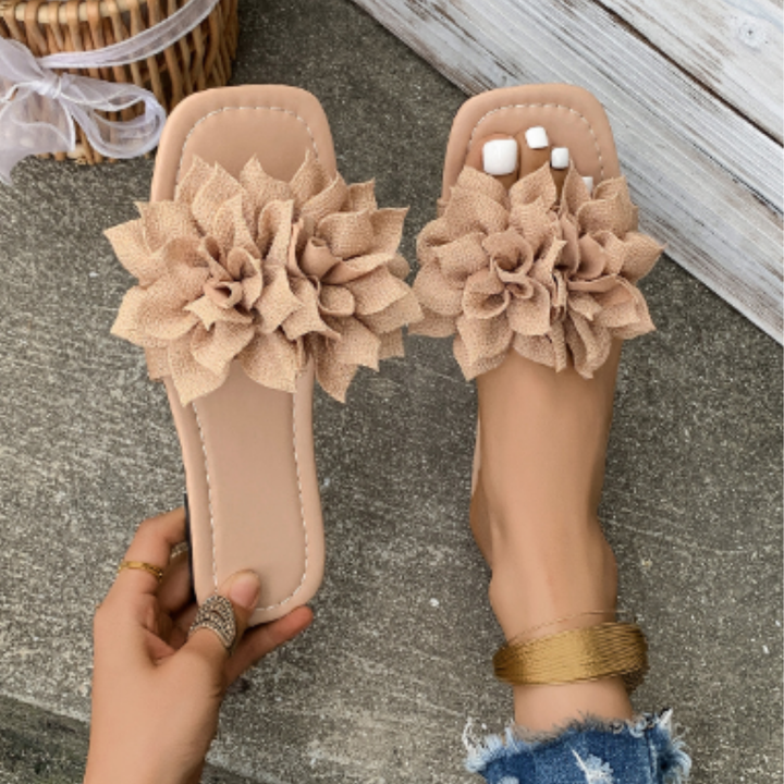 Chantico | Summer Floral Orthopedic Flat Sandals For Women