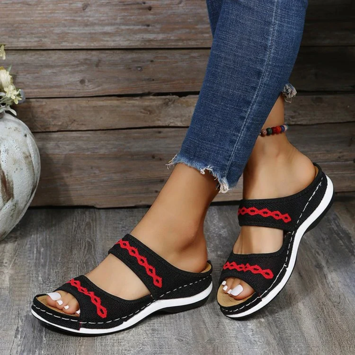 Edite | Orthopedic Summer Two Strap Platform Sandals For Women