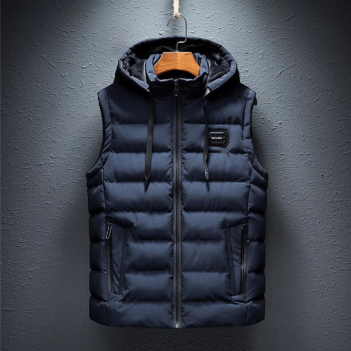 Braydan | Classic Warm Hooded Puffer Vest For Men