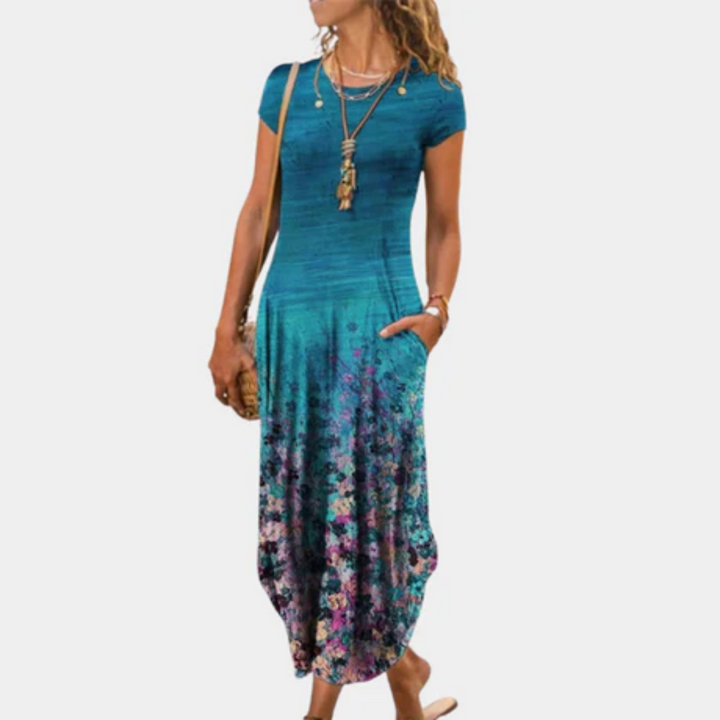 Floribeth | Vintage Summer Maxi Dress For Women