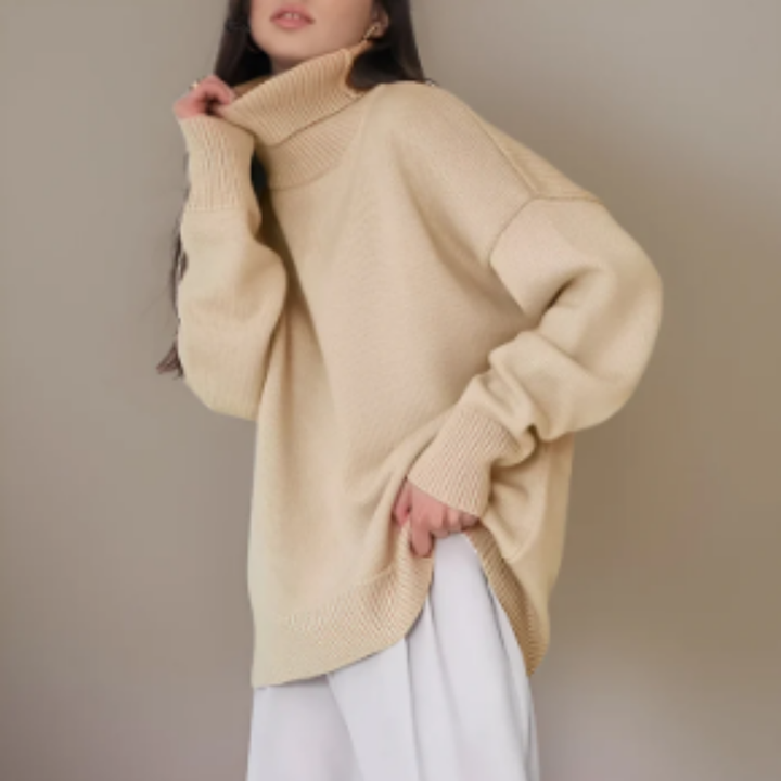 Roisin | Oversized Winter Warm Turtle Neck Sweater For Women