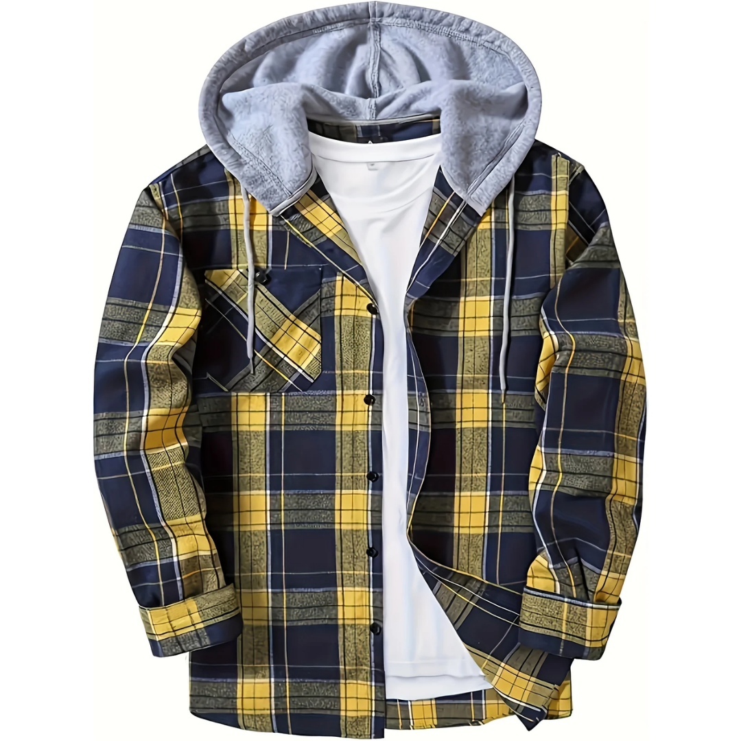 Haden | Stylish Plaid Hooded Jacket For Men