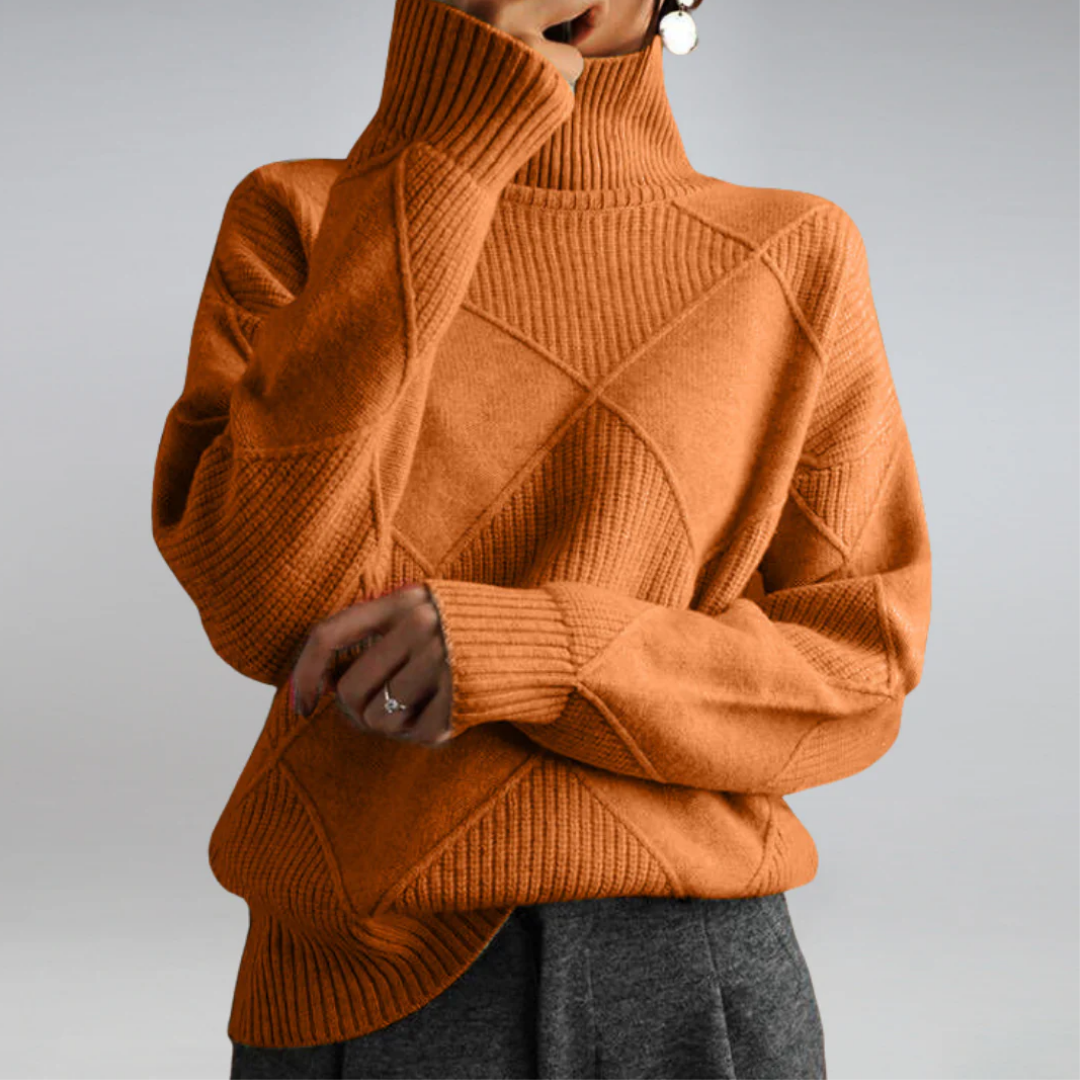 Queralt | Stylish Winter Turtle Neck Sweater For Women