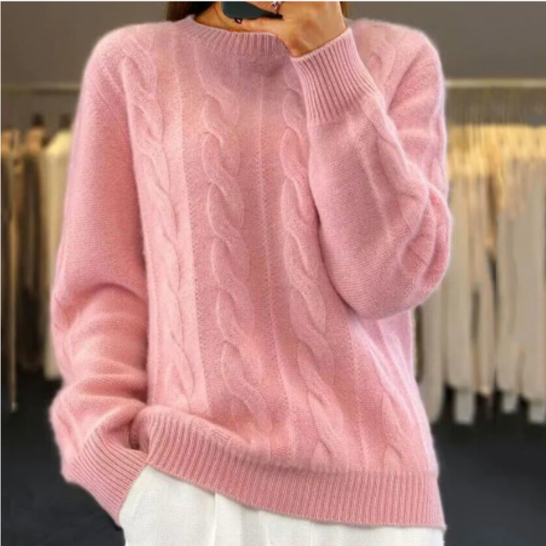 Pipper | Comfortable Winter Warm Cable Knit Sweater For Women