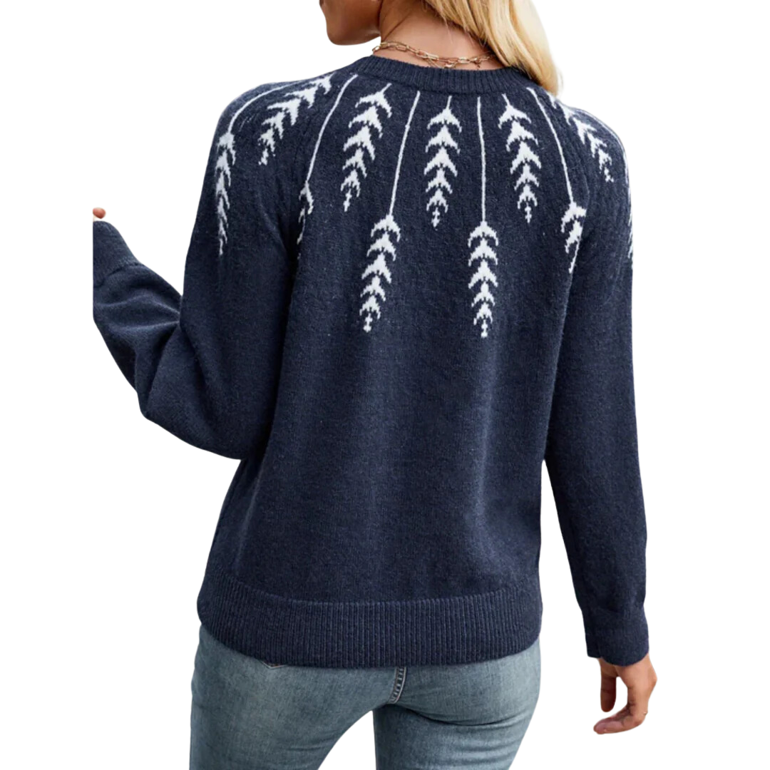 Florenz | Warm Knitted Round Neck Sweater For Women