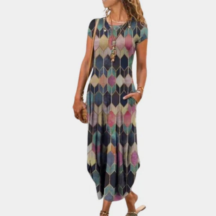 Floribeth | Vintage Summer Maxi Dress For Women